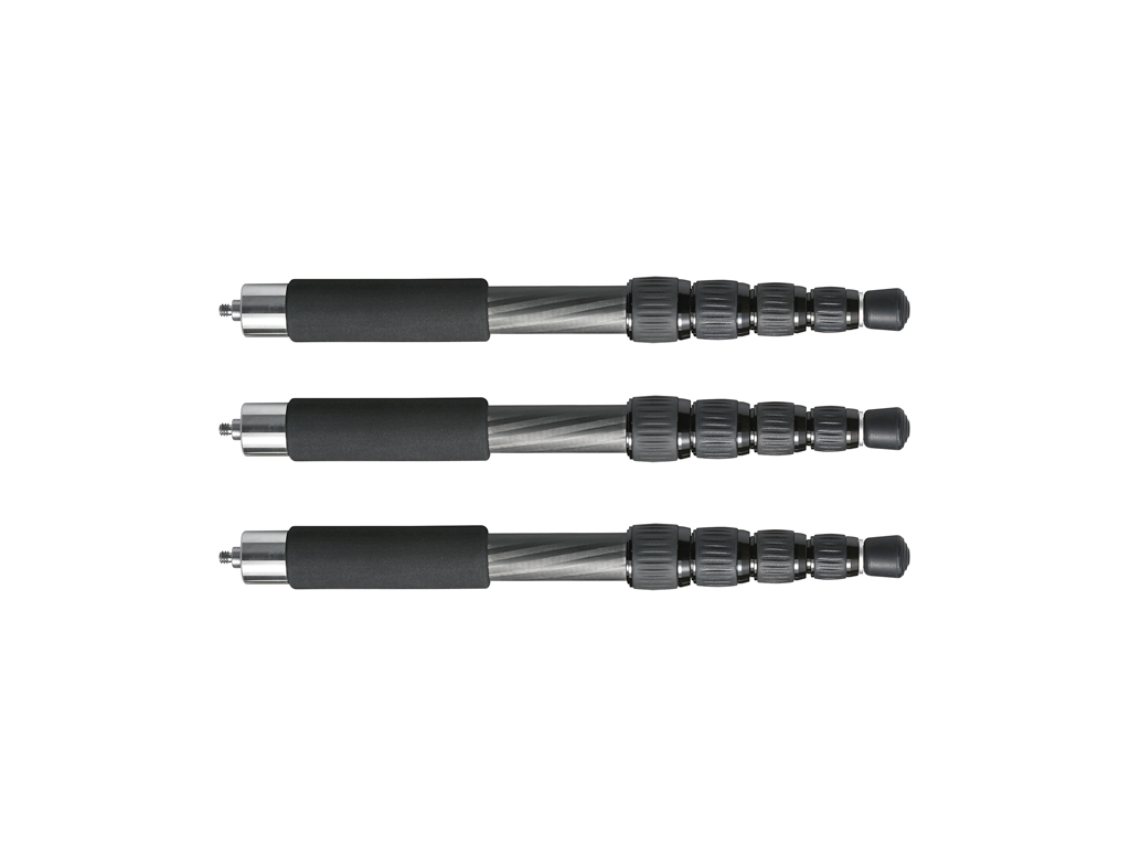 3x QuadroLeg Carbon 5-section, compact 