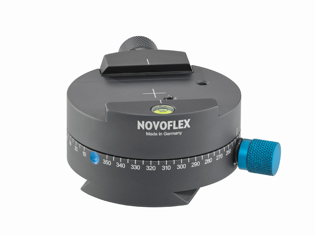 Panorama Base with ARCA-compatible clamping, Dovetail foot, 360 degree scaling